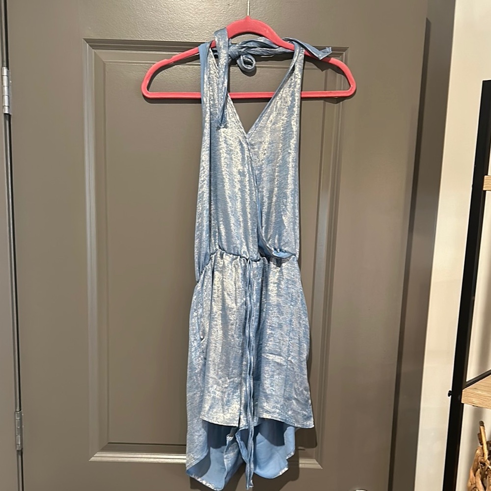 Blue Shimmer Romper